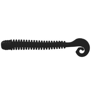 Мягк.приманки LureMax CHEEKY WORM 2,5''/6,25см, LSCW25-006 Black (10 шт.)